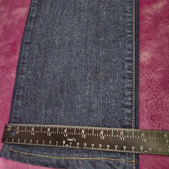 Eddie Bauer Women Jeans Size 10 Slightly Curvy Slim Straight Blue Denim - Picture 10 of 10